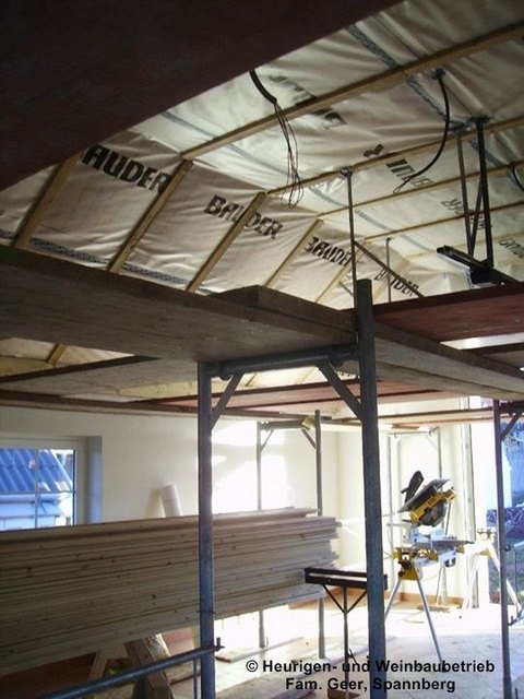 Ein Heurigenlokal entsteht