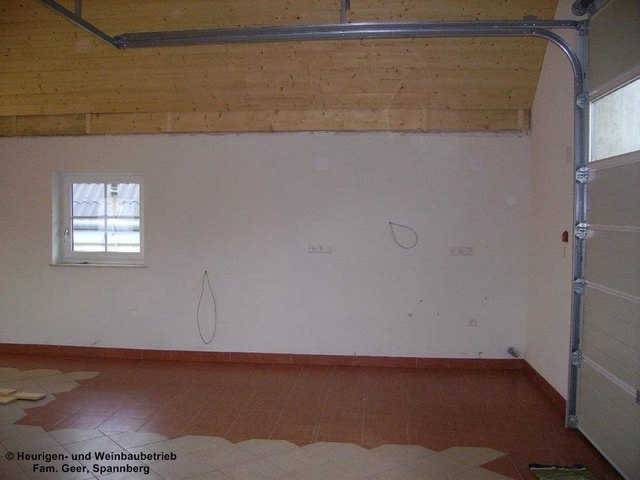 Ein Heurigenlokal entsteht