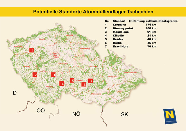Diese sieben Standorte werden aktuell auf ihre Tauglichkeit als Atommüll-Endlager überprüft. | Foto: Foto: privat