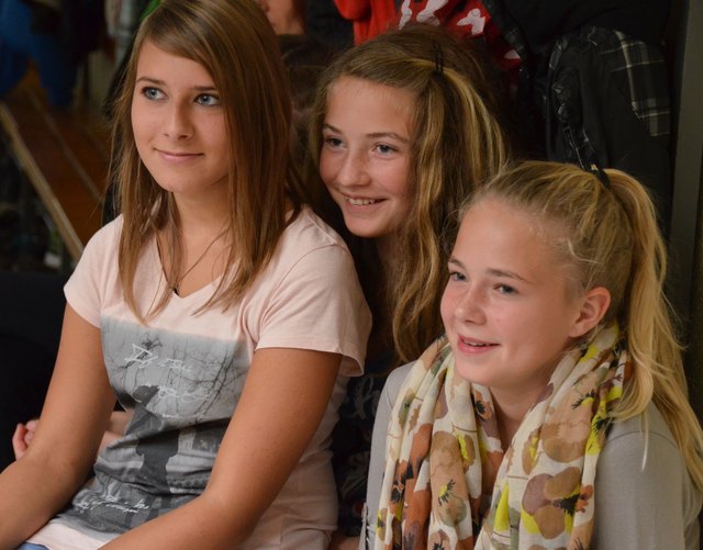 Sabrina, Martina und Johanna begeisterte Fans