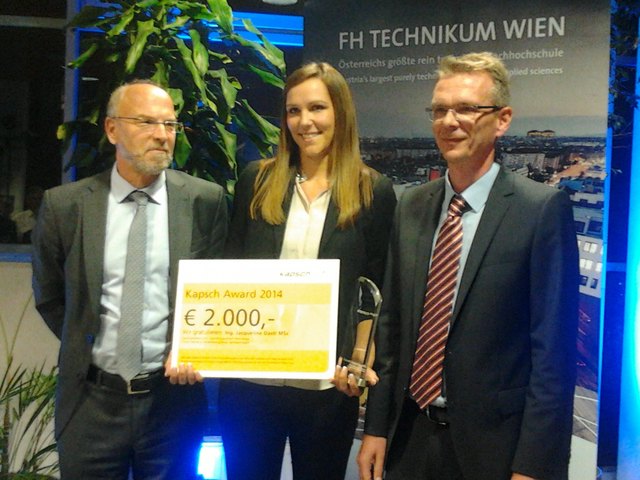 Jacqueline Dastl erhält Kapsch Award 2014