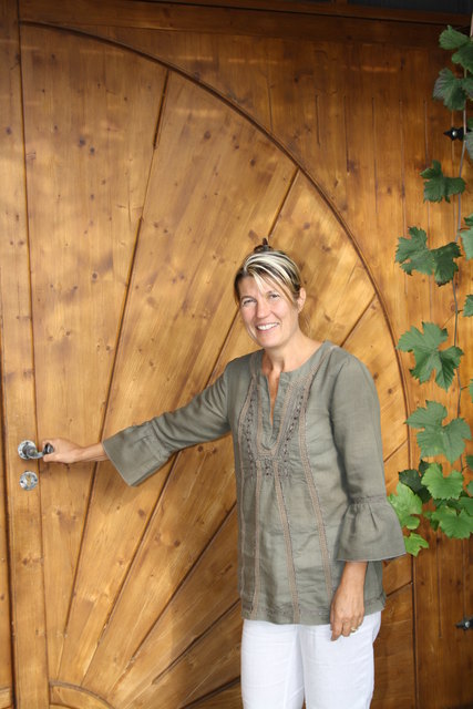 Bitte einzutreten. Agnes Fedl gibt in Fernitz Tipps zur Gartengestaltung