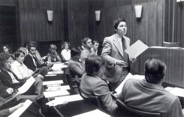 Josef Pühringer in seiner Zeit als JVP-Obmann. | Foto: OÖVP