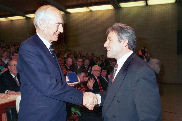 Rudolf Kirchschläger und Josef Pühringer. | Foto: OÖVP