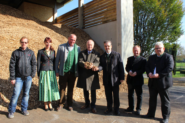 LR Hans Seitinger war der Ehrengast bei der Eröffnung des neuen Heizhauses in Mooskirchen.
