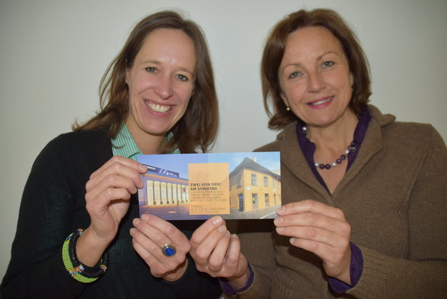 Saskia Sailer (links) und Christine Triebnig-Löffler bieten Führungen durchs neue Beethovenhaus und das Rainer-Museum mit abschließendem Brunch im At the Park-Hotel.