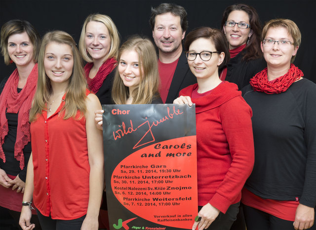 Chormitglieder von links nach rechts:
Bianca Schweitzer, Karoline Toifl, Kathrin Trautenberger, Laura Toifl, Claudius Loner, Elisabeth Neubauer, Barbara Koch, Sonja Fastenbauer