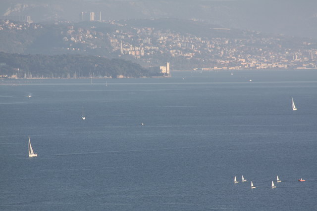 Blick auf Schloss Miramare