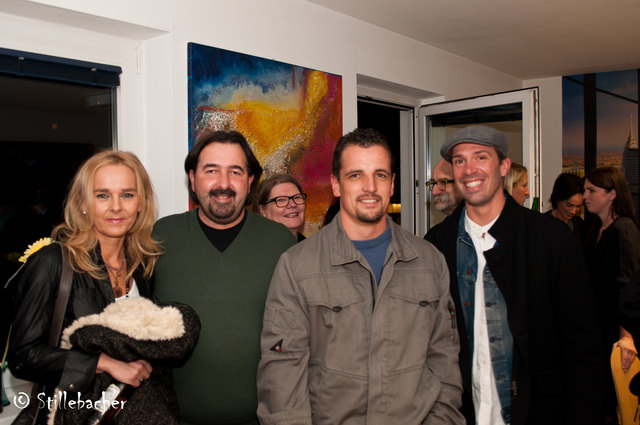 Netter Besuch bei clever learning (v. li.) Ilona Valent, Rudi Rohowsky, Christof Hangl und Robert Tratter.