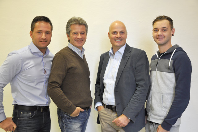 Das Movember-Team: Markus Bauer, Markus Galli, Robert Mack und Markus Mucher (von links)