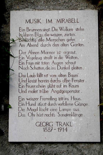 Trakl Ein frühes Ende eines unglücklichen Expressionisten