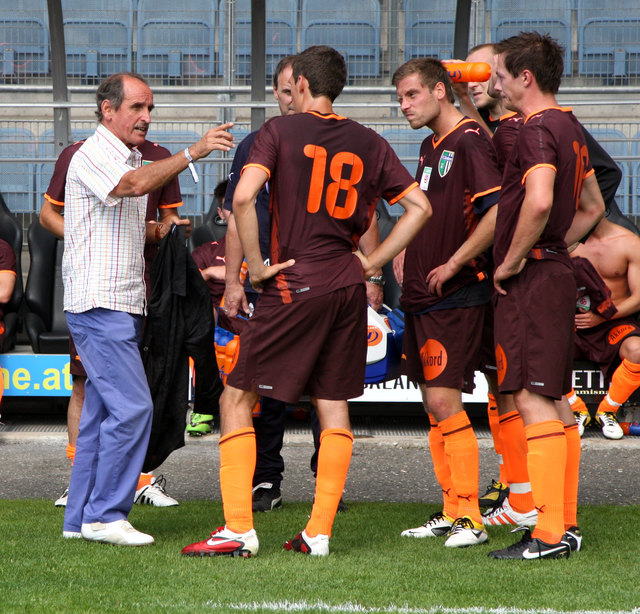 Trainer Robert Pflug hat eine makellose Bilanz beim FC Piberstein.