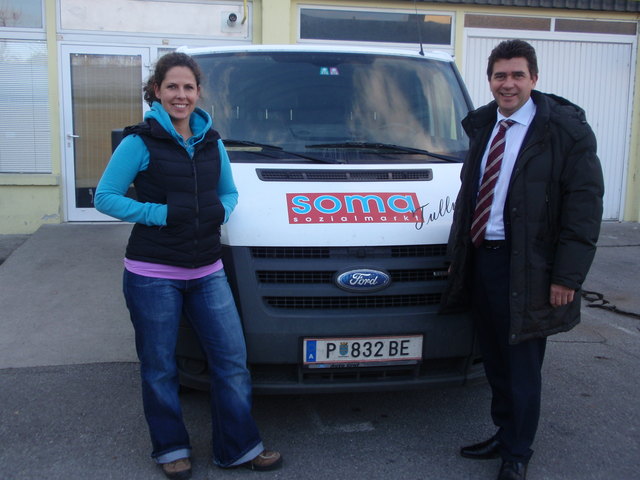 Alexandra Albrecht (ehem. Regionalmanagerin SOMA Tulln und Bgmst. Peter Eisenschenk)