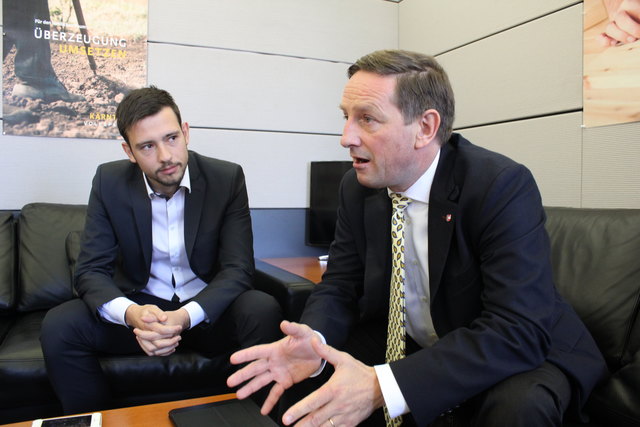 Polit-Quereinsteiger Christian Benger hat sich Jungpolitiker Sebastian Schuschnig als Vertreter an die Seite geholt