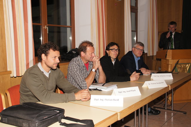 Experten standen Rede und Antwort: Florian Riedl, Josef Plank, Thomas Sausgruber und Johannes Anegg
