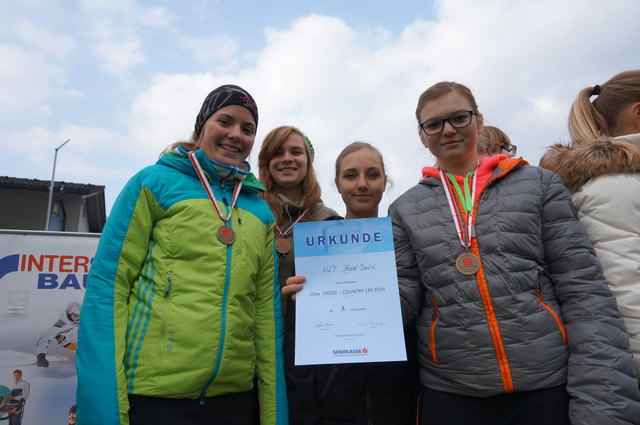 Bronze bei der LM im Crosslauf holten sowohl die Mädchen als auch die Burschen der TS Bad Ischl.