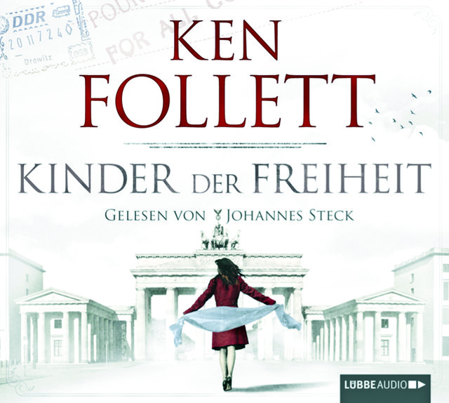 "Kinder der Freiheit" von Ken Follett: Rebecca Hoffmanns Welt in Ostberlin scheint in Ordnung – bis sie erfährt, dass der eigene Mann sie für die Stasi bespitzelt. Die Schicksale dreier Familien vereint in einer aufwühlenden Geschichte über Freiheit, Gleichberechtigung und den Mut, die Welt zu verändern. CD: 22,99 Euro, Download: 42,78 Euro | Foto: Lübbe Audio