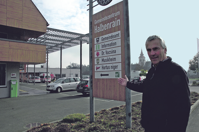 Halbenrains Bürgermeister Dietmar Tschiggerl sieht selbstbewusst in die Zukunft.