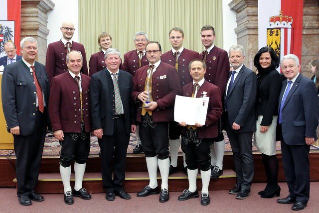 Der ausgezeichnete Musikverein Hagenberg.