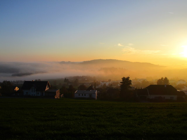 Buntes Nebelmeer über Rohrbach | Allerseelen 2014