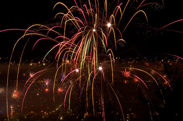 Das offizielle Feuerwerk der Stadt Graz steigt im Rahmen unserer Party.