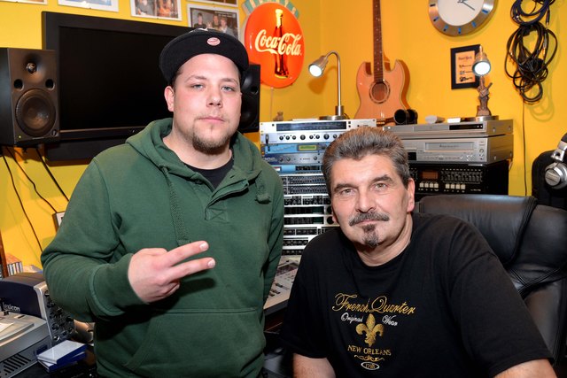 Rapper MSG mit Georg Ragyoczy im Studio