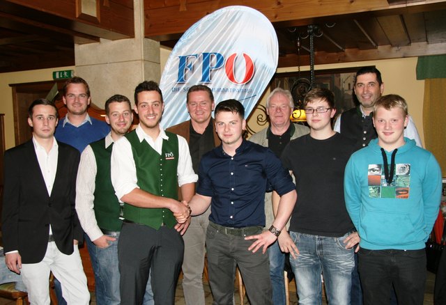 Bernd Leitner, BPO-Stv. Wolfgang Schögl, Alexander Neuhuber, Matthias Neuhuber, NAbg. Roman Haider, Jugendbezirksobmann Martin Weber, Fraktionsobmann Franz Leitner, Niklas Sams, Obmann Haimo Kain, Matthias Rebmann (v.l.)