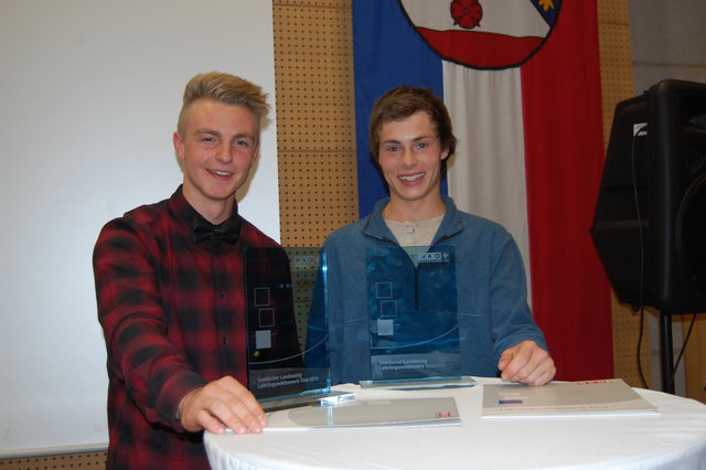 Die zweifachen Landessieger: Michael Assmair (l.) und Julian Gruber