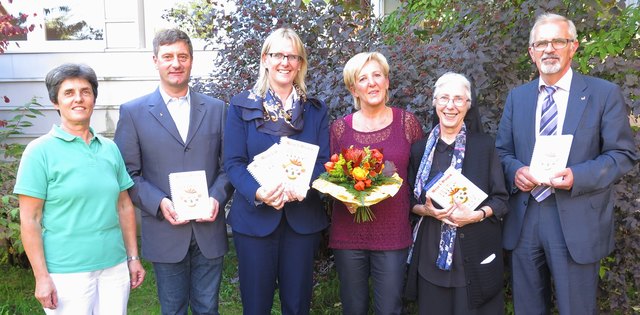 Gabriele Hofstätter, Alois Racher, Margit Hollerweger, Sonja Auböck, Sr. Elsbeth Berghammer, Günter Jakobi (v.l.)