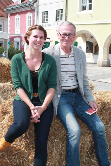 Treten zurück: Geschäftsführerin Sandra Ramsauer und Obmann Wilfried Magnet beim heurigen „Wine and More“-Fest im September