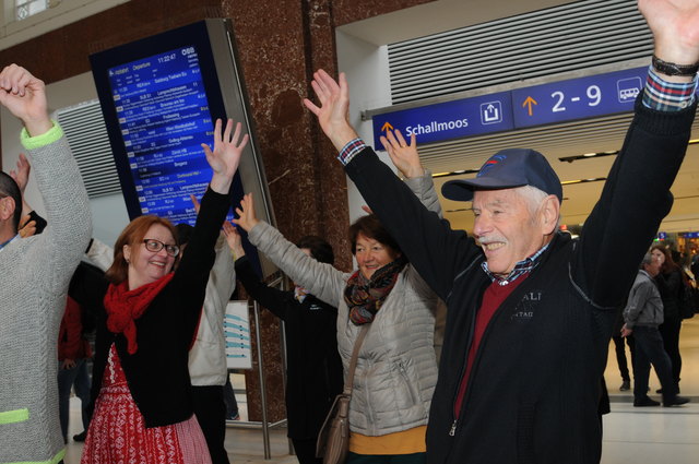 Hiphop zur Feier des neuen Salzburger Hauptbahnhofes