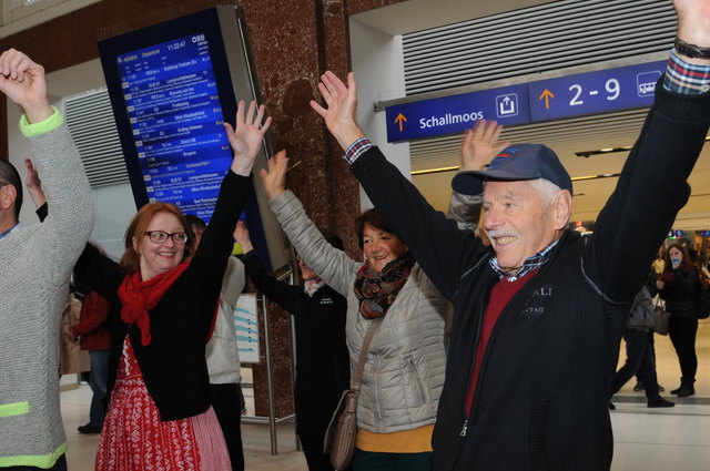 Hiphop zur Feier des neuen Salzburger Hauptbahnhofes