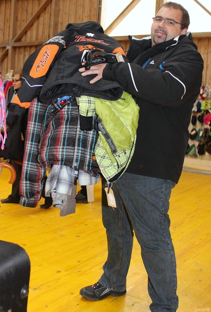 Tomas Weissenböck mit Großeinkauf