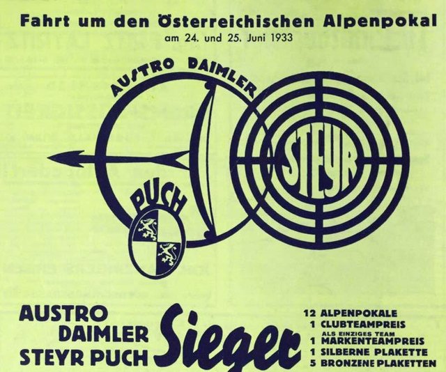In einem Inserat von 1933 hat sich die Fusion von 1934 schon angekündigt.