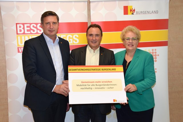 SPÖ-Positionen zur neuen Verkehrsstrategie des Landes formulierten (von links) Ewald Schnecker, Helmut Bieler und Verena Dunst.