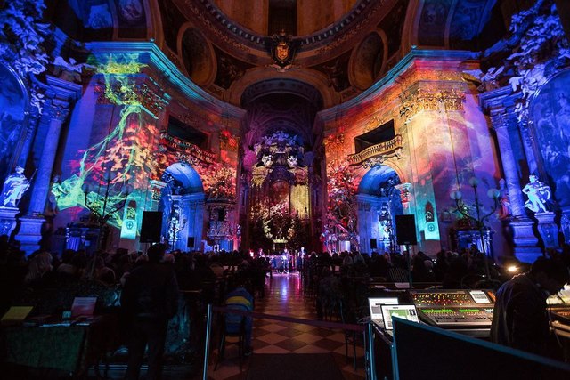 Visuals deluxe: Eineinhalb Stunden dauert das Event in der Karlskirche am 27. November. | Foto: Electronic Church