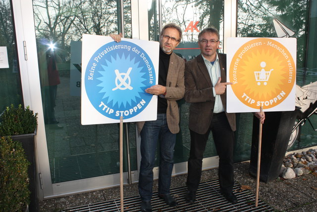 ÖGB Regionalvorsitzender Rudolf Diensthuber (li.) mit ÖGB Sekretär Andreas Hubauer | Foto: Foto: ÖGB