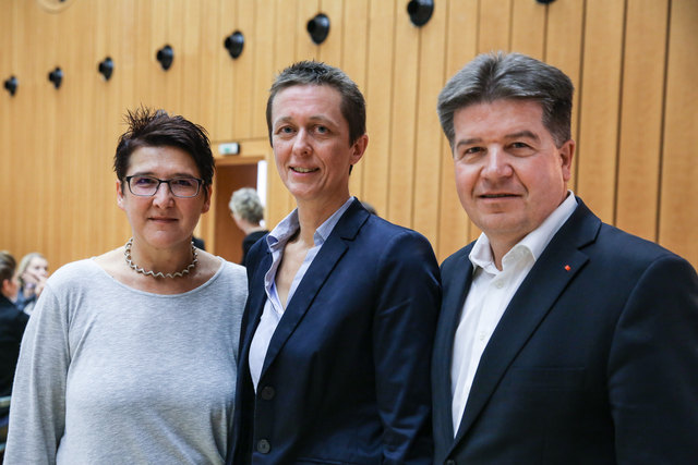 Sonja Ablinger, Sabine Promberger und Reinhold Entholzer (v. l.). | Foto: SP OÖ
