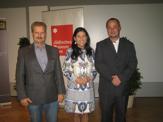 Im jüdischen Museum Wien: Horst Rupprecht, Direktorin Danielle Spera und Alfred Reiser.