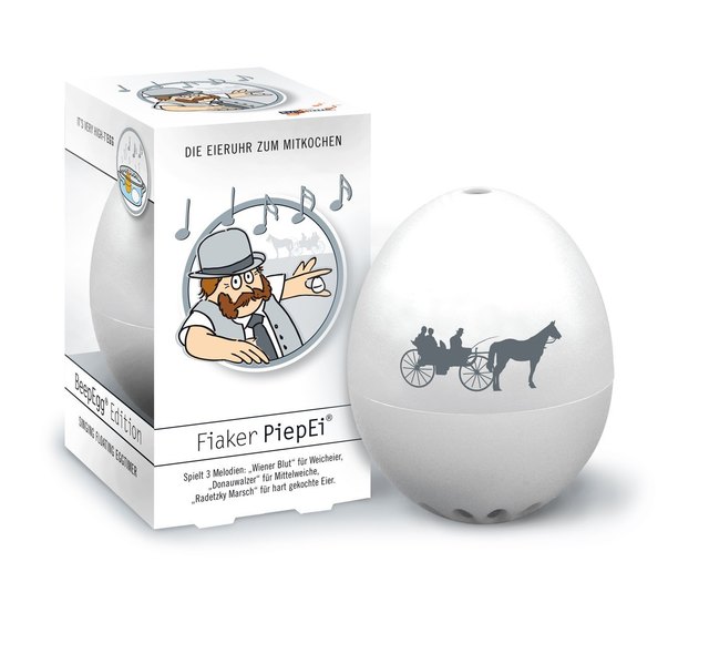Eieruhr in einem typisch Wiener Look: das Fiaker-Piep-Ei. | Foto: The Viennastore