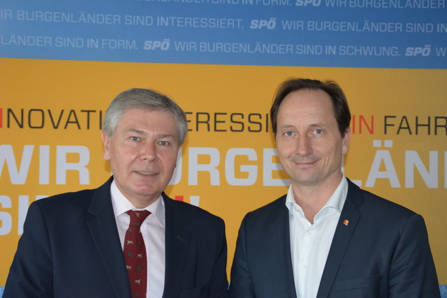 Landtagspräsident Gerhard Steier und Vizebürgermeister Günter Kovacs kritisieren die Verkehrssituation in der Landeshauptstadt.