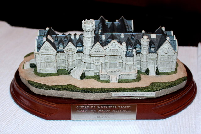 Der Siegerpreis von Santander/ September 2013 wo sie im Doppel mit Thomas Zajac gewonnen hat