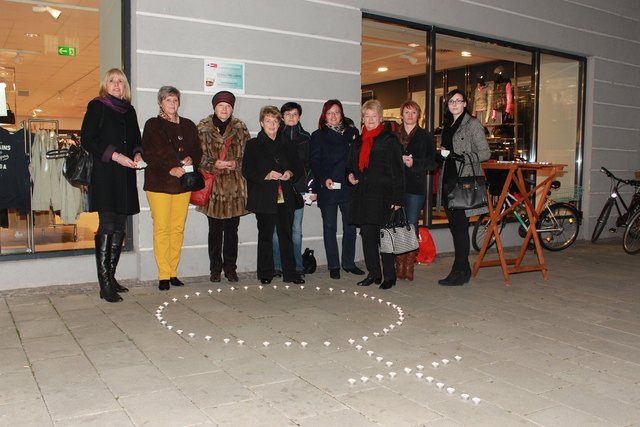 Die SPÖ Frauen beim Aktionstag im LCS Leoben. | Foto: KK