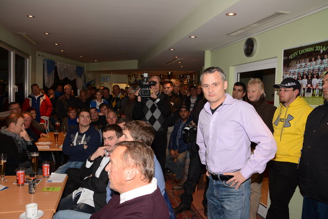 Gabor Heinemann bei der Generalversammlung des DSV Leoben.