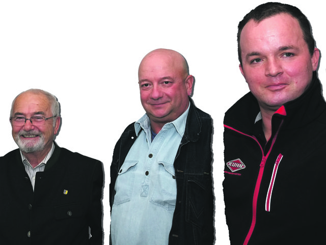 Franz Schnells (l.) Liste hat Risse bekommen: Leo Scheder (M.) und Franz Felber (r.) stehen nicht mehr zur Verfügung.