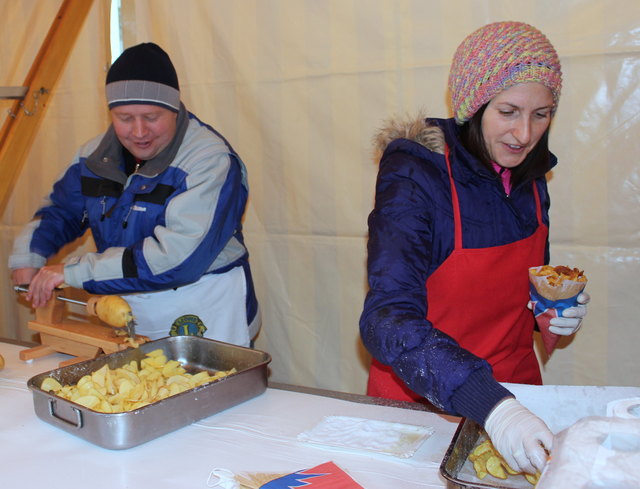 Geröstete Kartoffelspiralen, ein besonderer Genuss.