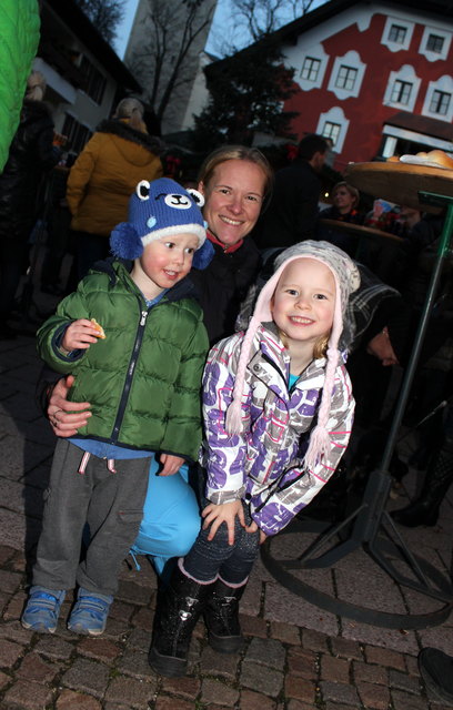 Niklas Und Johanna mit Mama hatten sichtlich Spaß.