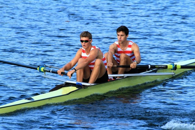 Ferdinand Querfeld und Christoph Seifriedsberger (r.) trainieren schon jetzt hart für Tokyo 2020. | Foto: Foto: Ruderclub LIA