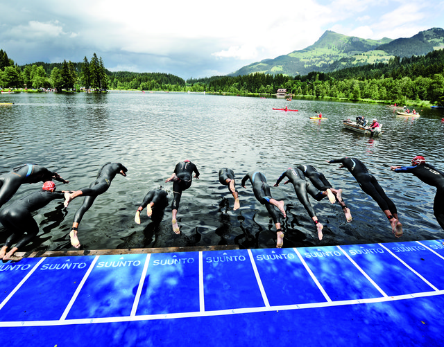 Im Juni 2015 werden die Österr. Triathlon-Staatsmeisterschaften am Schwarzsee gestartet. | Foto: Foto: Medialounge