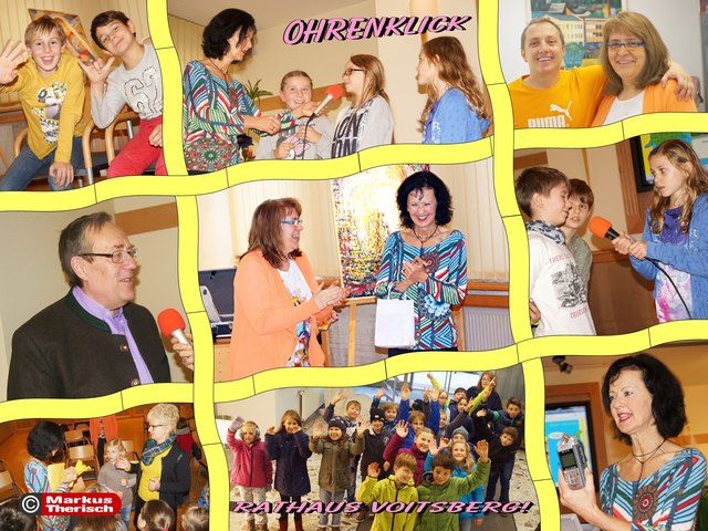 Dr. Doris Rudlof-Garreis mit ihrem „Ohrenklick“-Team im Arik Brauer-Rathaus Voitsberg - Foto: Markus Therisch